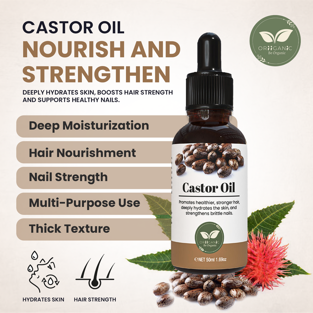 Oriiganic Castor Oil 50ml– 100% Pure & Natural